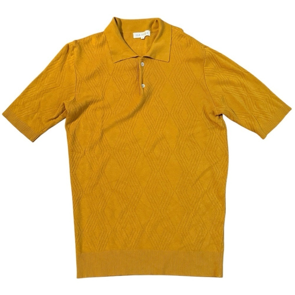 FAR AFIELD Mustard Yellow Collared Shirt Size 1